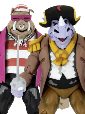 Teenage Mutant Ninja Turtles: Turtles in Time Pirate Rocksteady & Bebop Two-Pack image 2