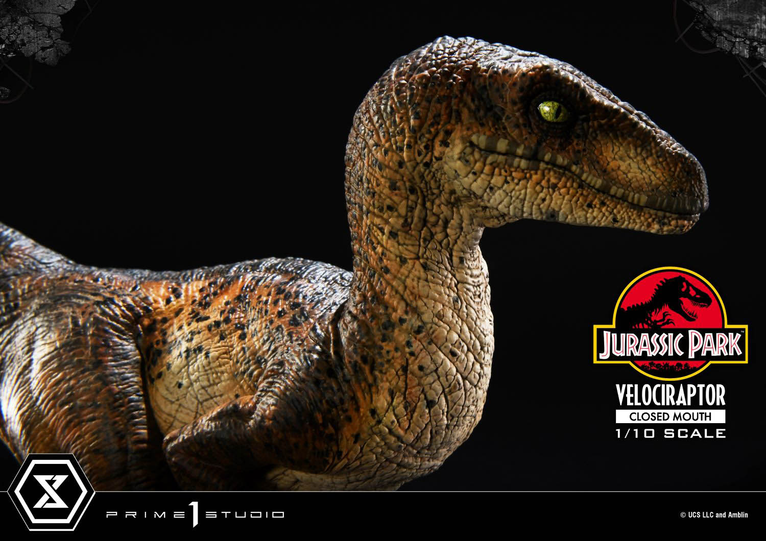 Jurassic Park (Film) Velociraptor Closed Mouth image 10
