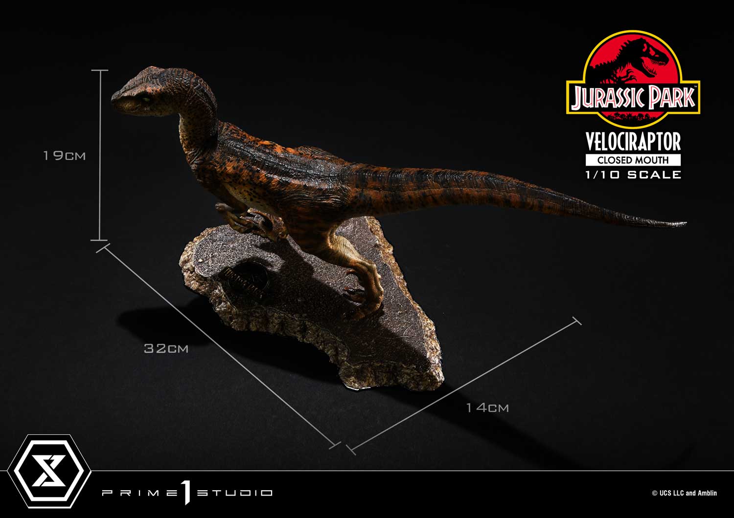 Jurassic Park (Film) Velociraptor Closed Mouth image 5