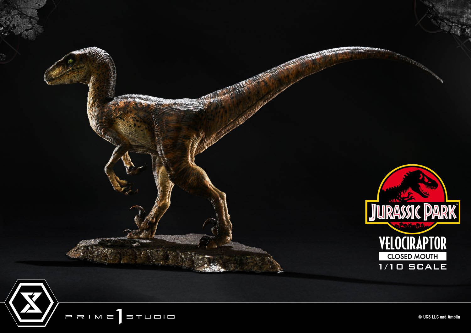 Jurassic Park (Film) Velociraptor Closed Mouth image 6