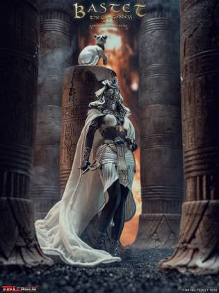 Bastet, The Cat Goddess-White image 1