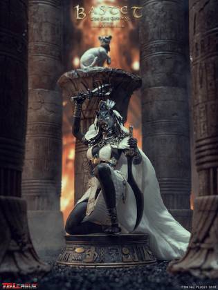 Bastet, The Cat Goddess-White image 3