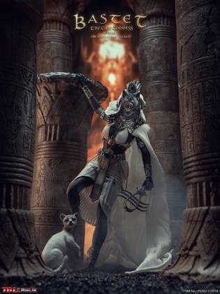 Bastet, The Cat Goddess-White image 4