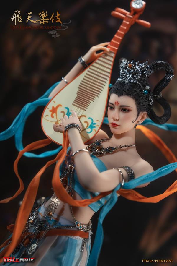 Dunhuang Music Goddess-Blue image 5