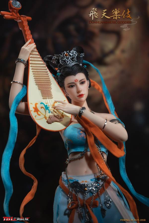 Dunhuang Music Goddess-Blue image 7