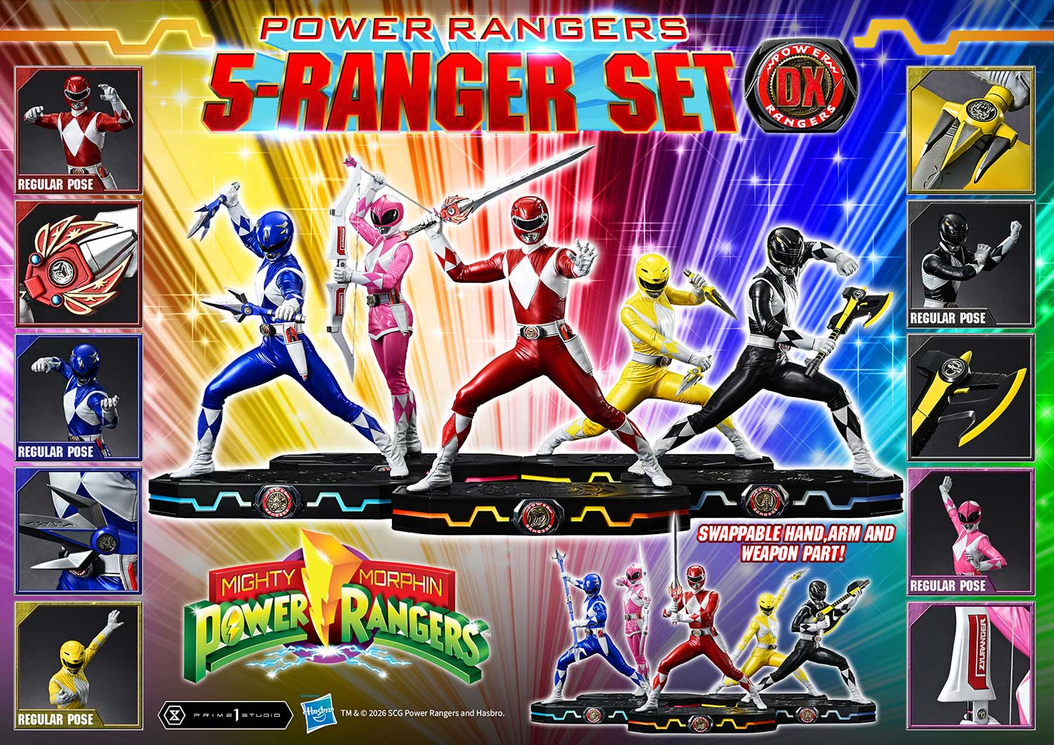 Power Rangers 5-Ranger Set DX image 10