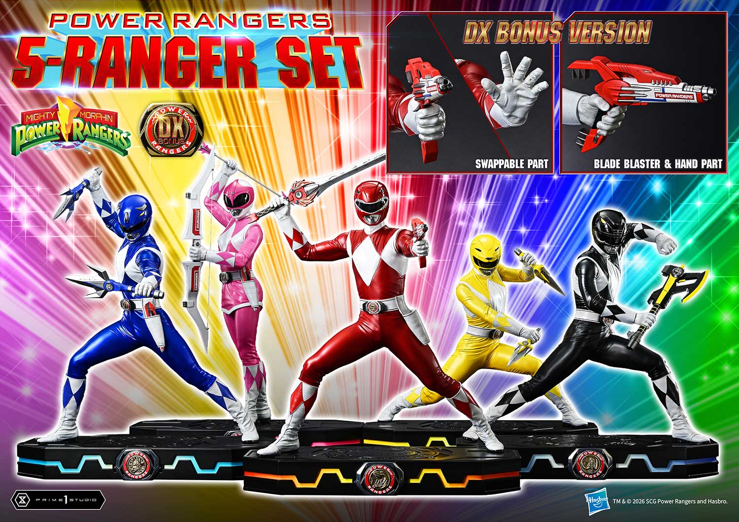 Power Rangers 5-Ranger Set DX image 2