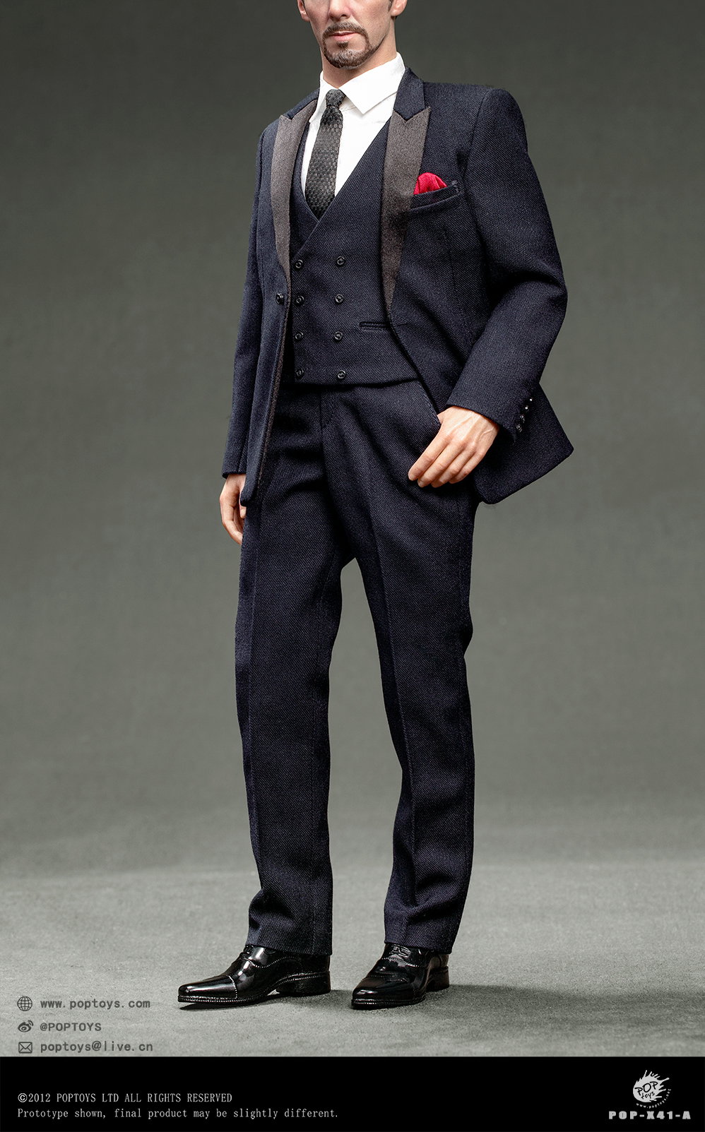 Dr Western-Style Suit Two Colors Blue image 8