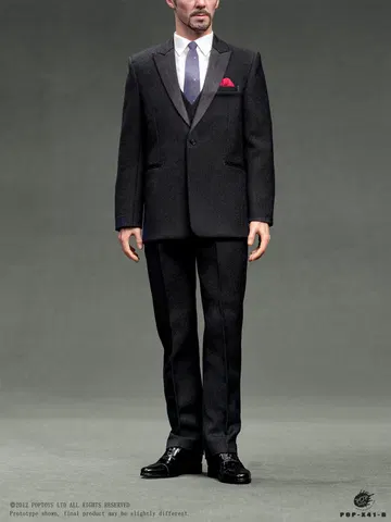 Dr Western-Style Suit Two Colors Black