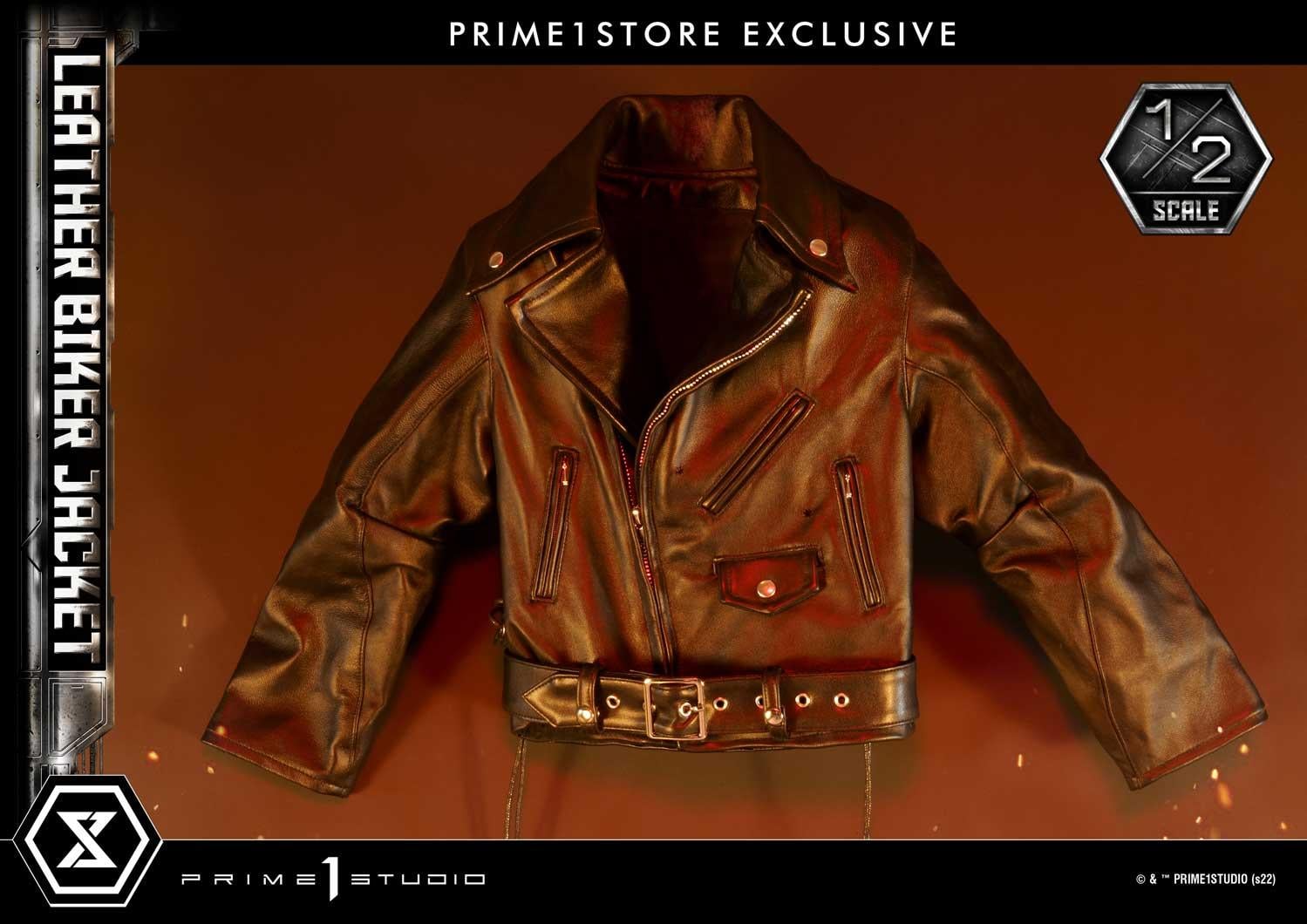 PRIME1STUDIO Leather Biker Jacket image 1