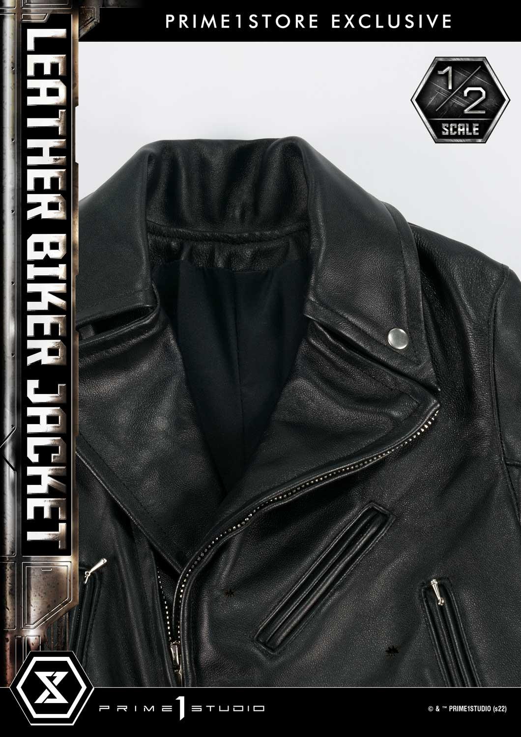 PRIME1STUDIO Leather Biker Jacket image 8