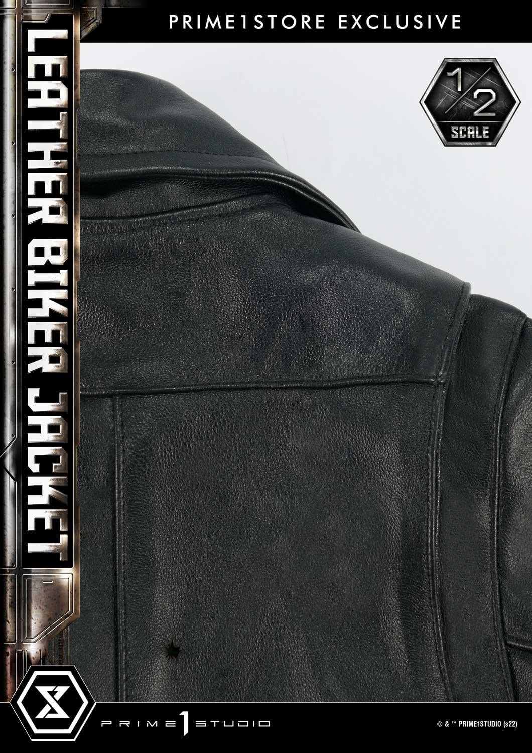PRIME1STUDIO Leather Biker Jacket image 9