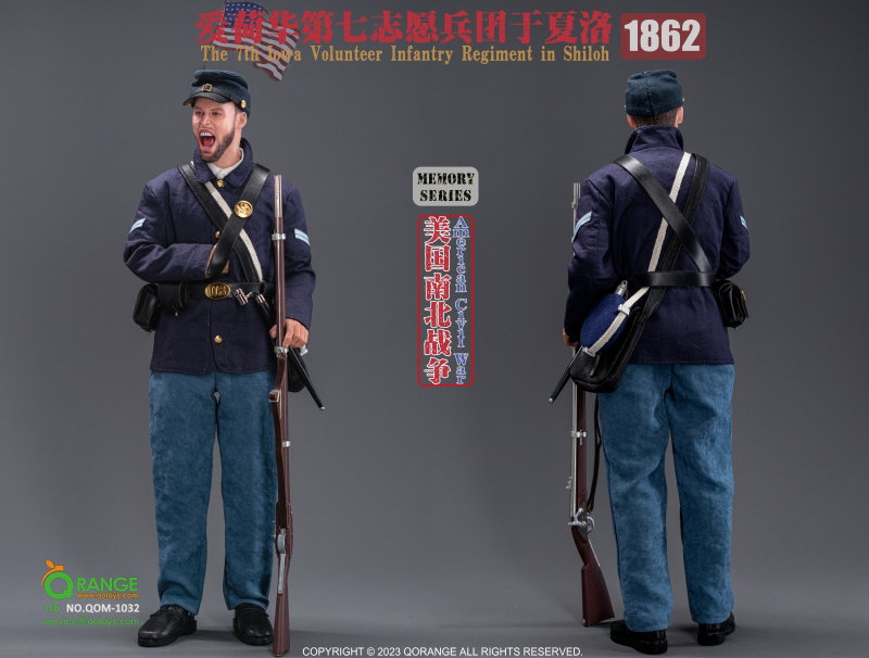 American Civil War US - 7th Lowa Volunteer Infantry Regiment in Shiloh 1862 image 10