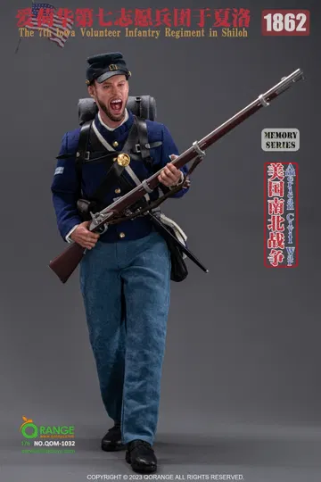 American Civil War US - 7th Lowa Volunteer Infantry Regiment in Shiloh 1862