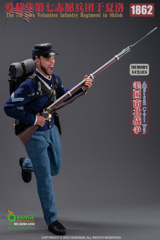 American Civil War US - 7th Lowa Volunteer Infantry Regiment in Shiloh 1862 image 4