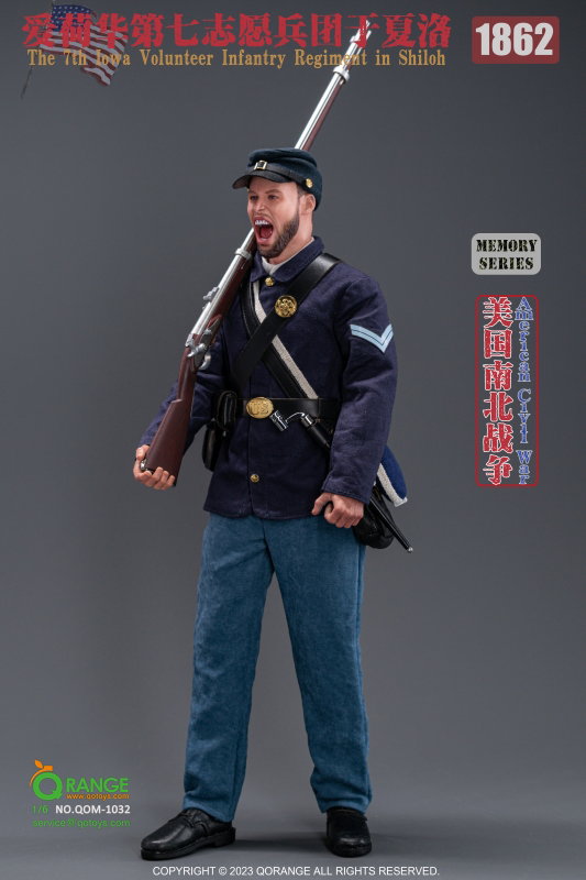 American Civil War US - 7th Lowa Volunteer Infantry Regiment in Shiloh 1862 image 6