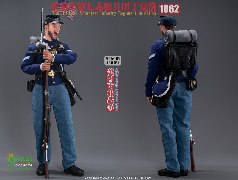 American Civil War US - 7th Lowa Volunteer Infantry Regiment in Shiloh 1862 image 9