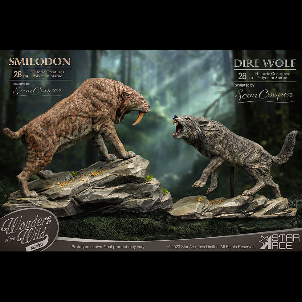 Smilodon & Dire Wolf Twin Pack Set image 3