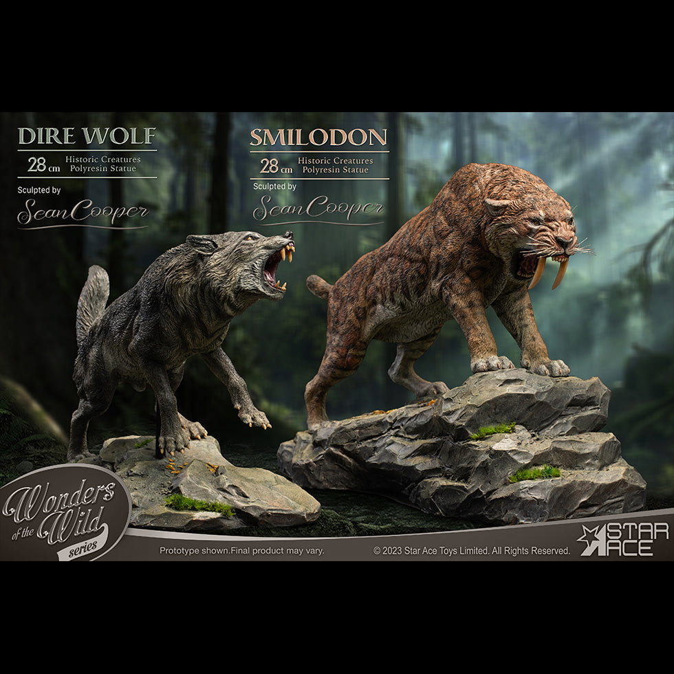 Smilodon & Dire Wolf Twin Pack Set image 4