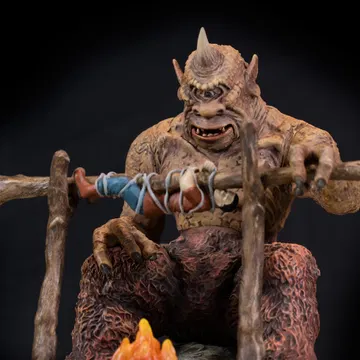 Cyclops Barbecue diorama scene