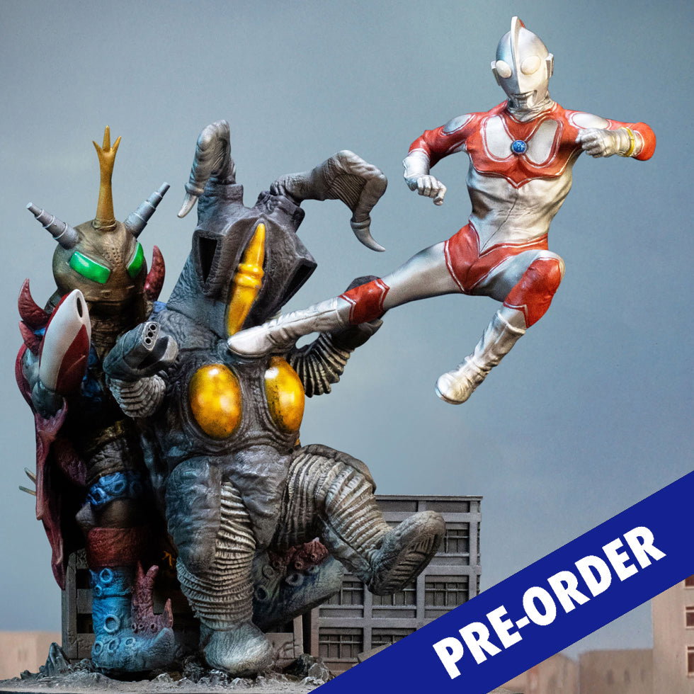 Ultraman Jack vs Zetton II & Alien Bat Battle scene image 1