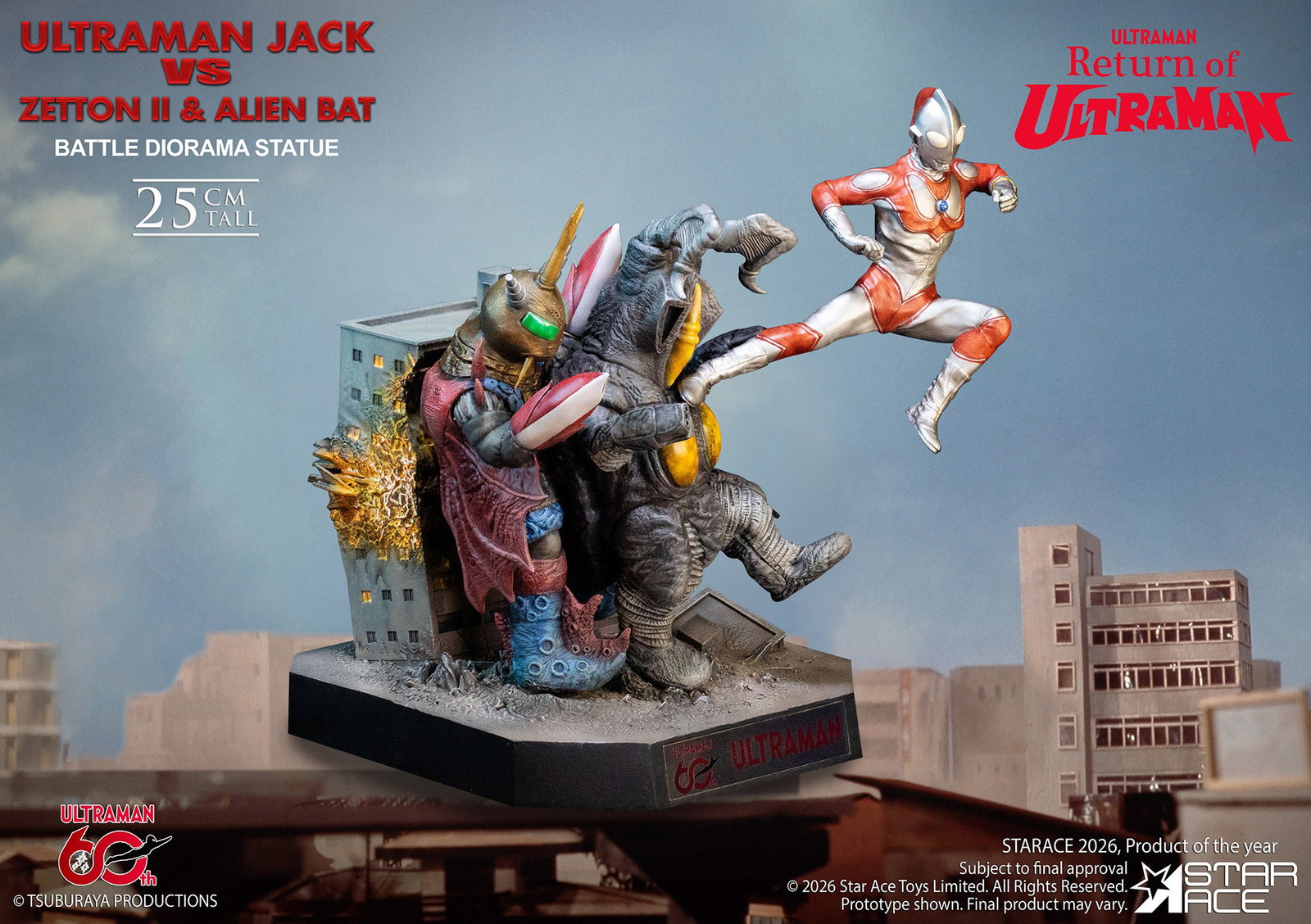 Ultraman Jack vs Zetton II & Alien Bat Battle scene image 3