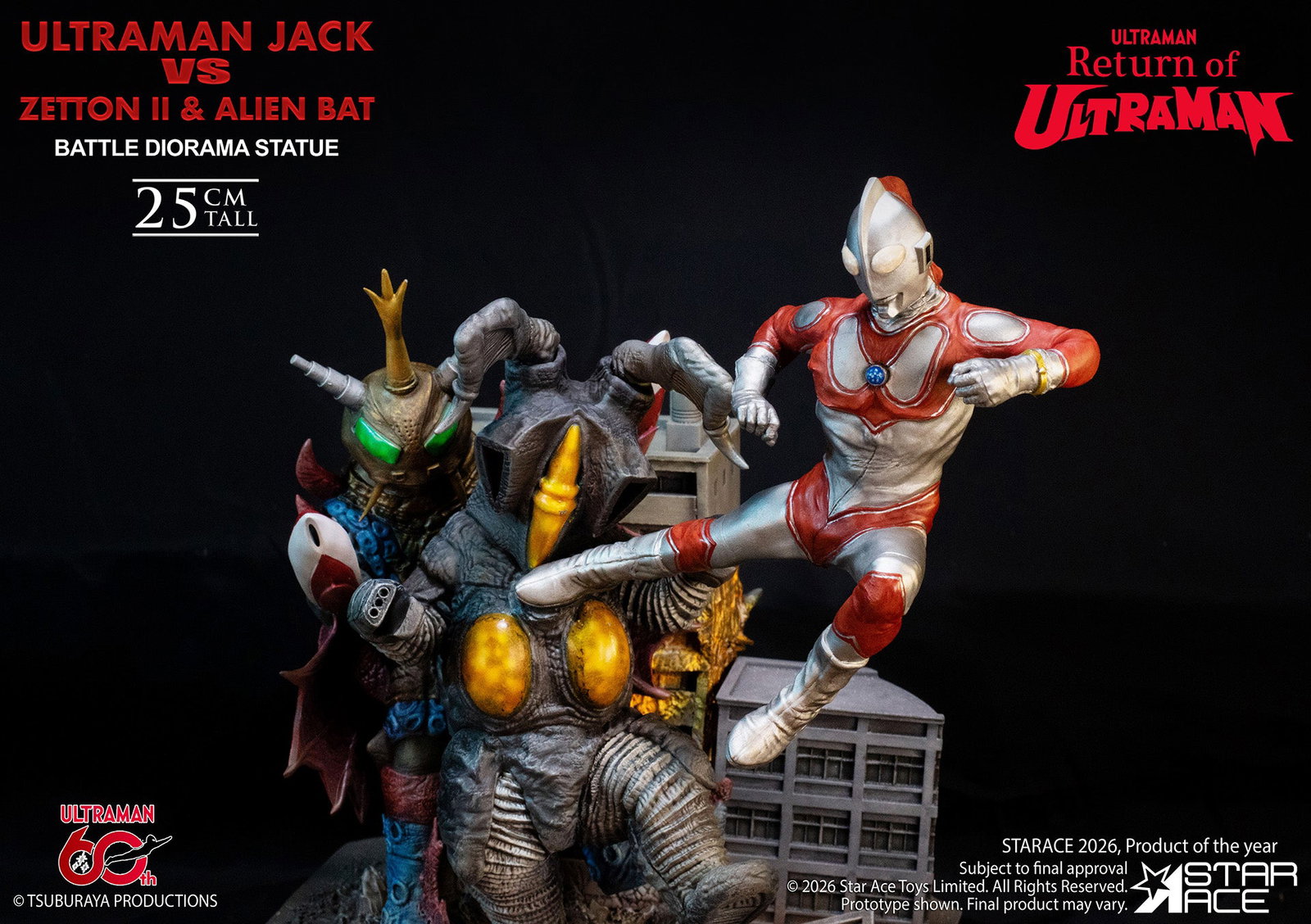 Ultraman Jack vs Zetton II & Alien Bat Battle scene image 5