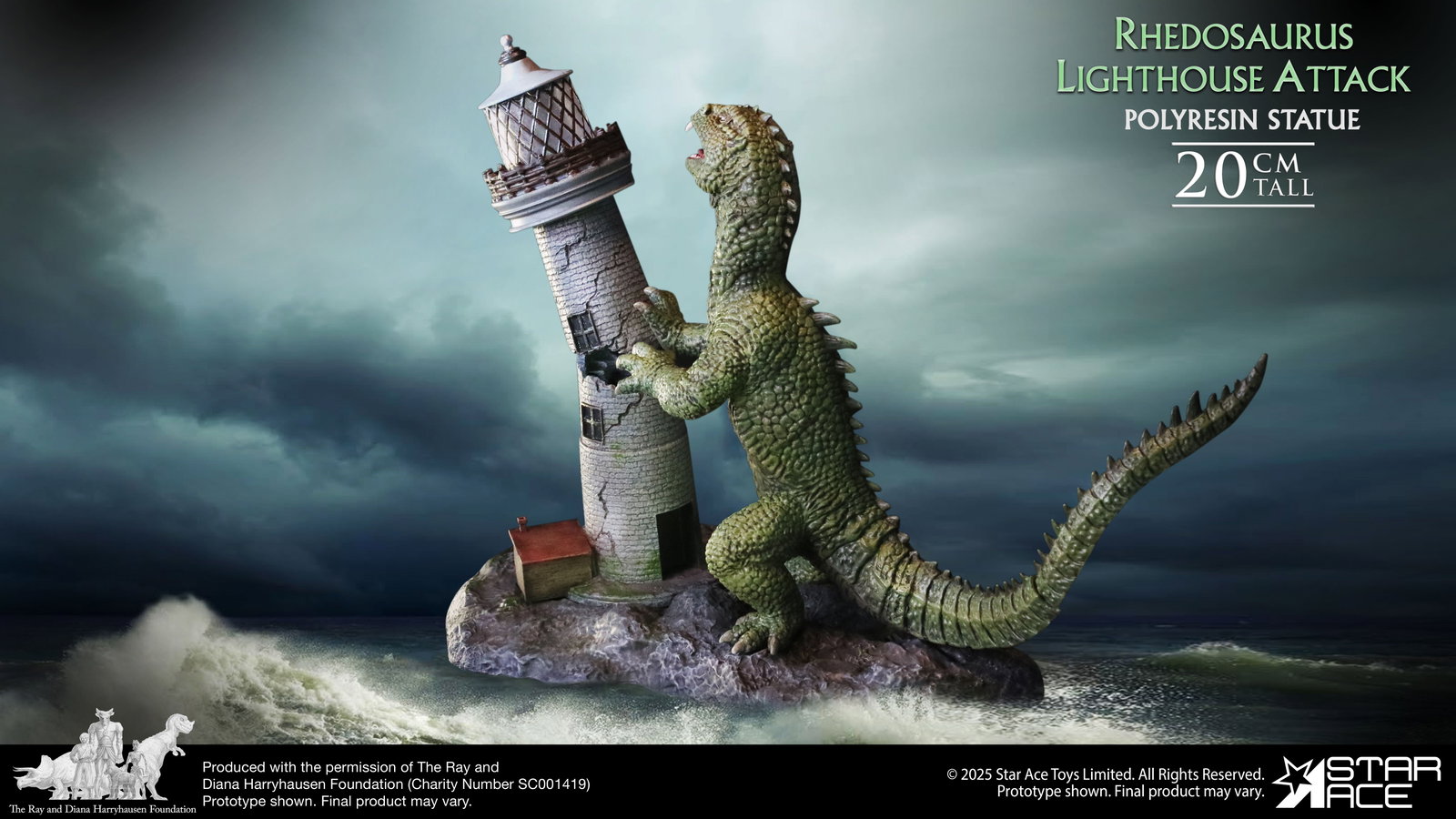 Rhedosaurus Lighthouse Attack diorama resin image 10
