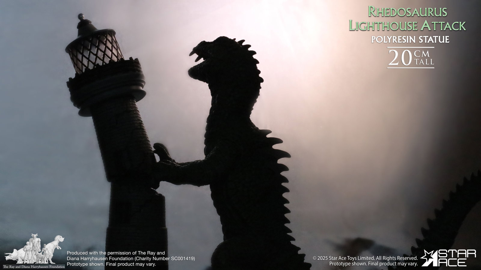 Rhedosaurus Lighthouse Attack diorama resin image 3