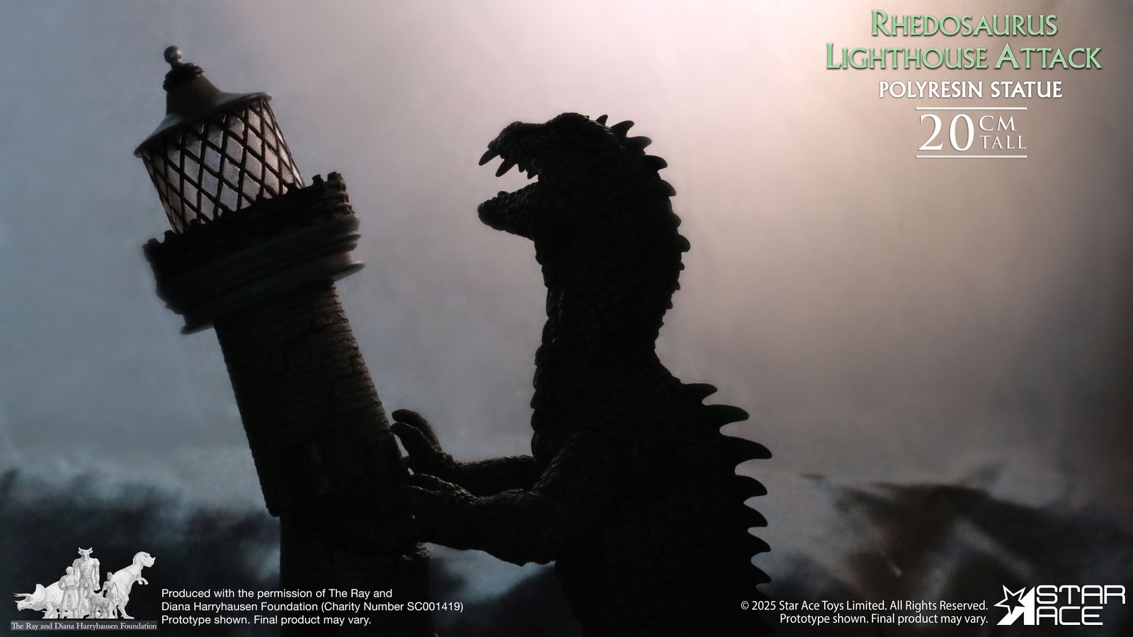 Rhedosaurus Lighthouse Attack diorama resin image 4