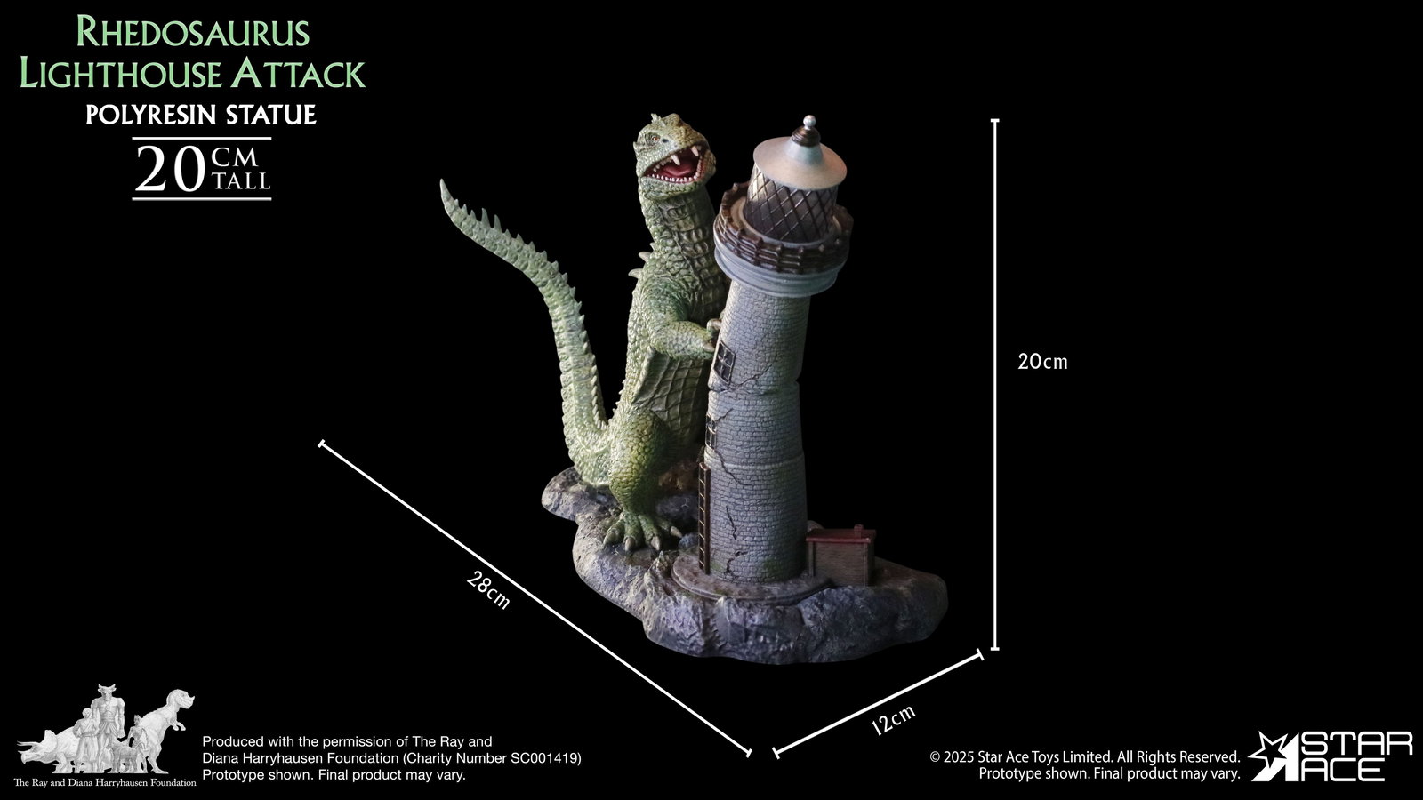 Rhedosaurus Lighthouse Attack diorama resin image 8