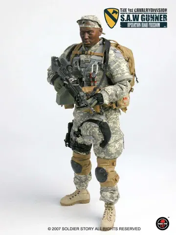 The 1st Cavalry division S.A.W. Gunner