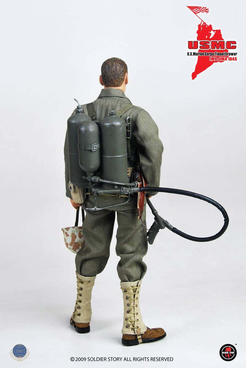 U.S. MARINE CORPS FLAMETHROWER IWO JIMA 1945 image 6