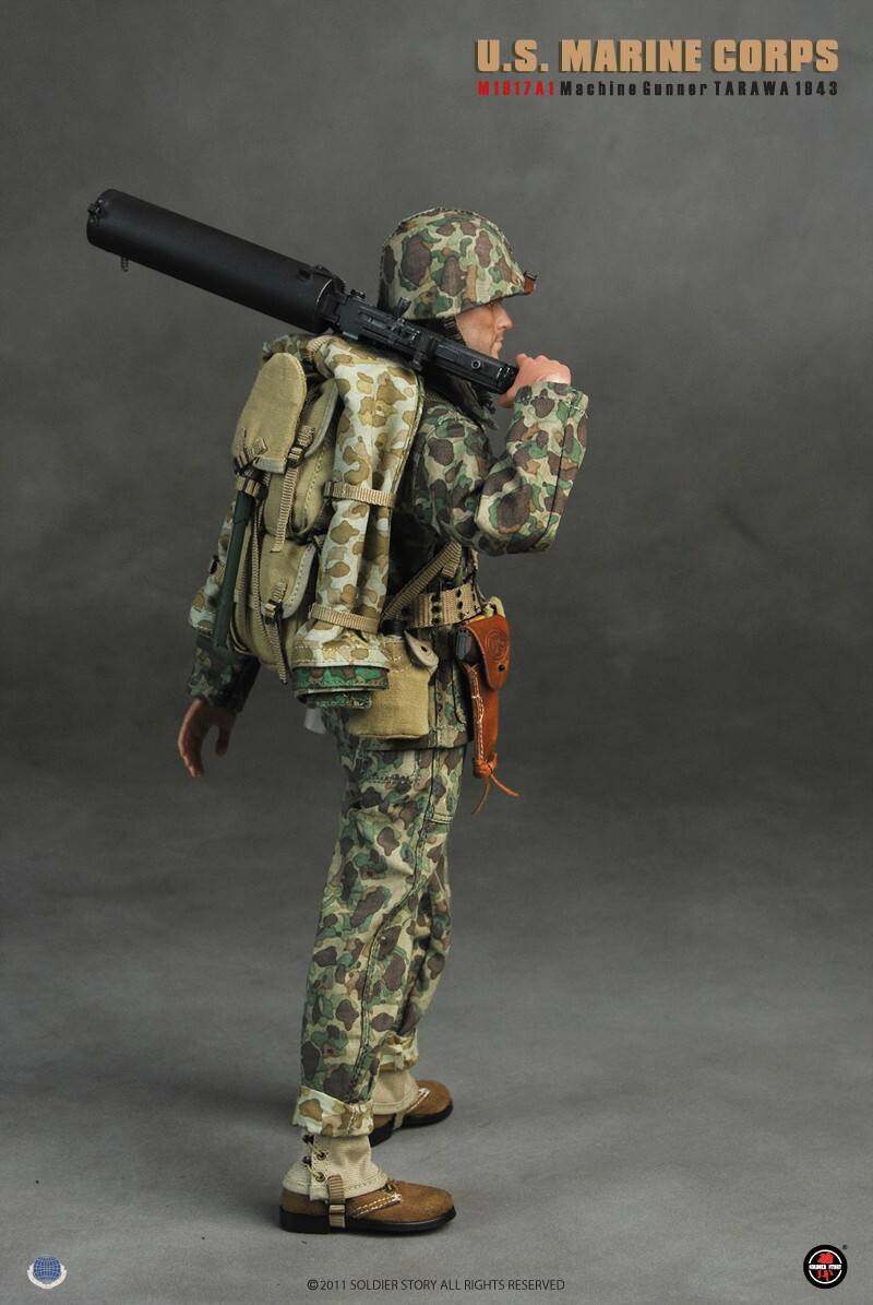 U.S. MARINE CORPS M1917A1 MACHINE GUNNER TARAWA 1943 image 3