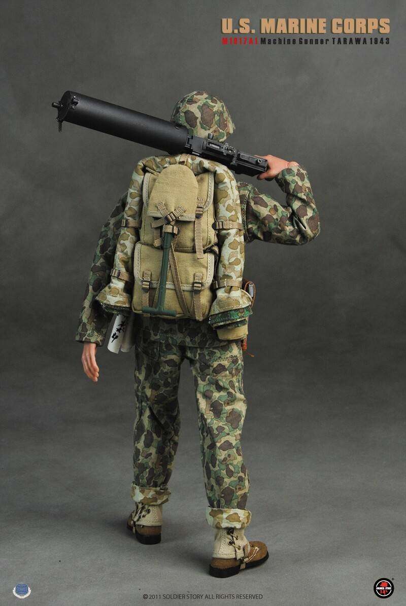 U.S. MARINE CORPS M1917A1 MACHINE GUNNER TARAWA 1943 image 4