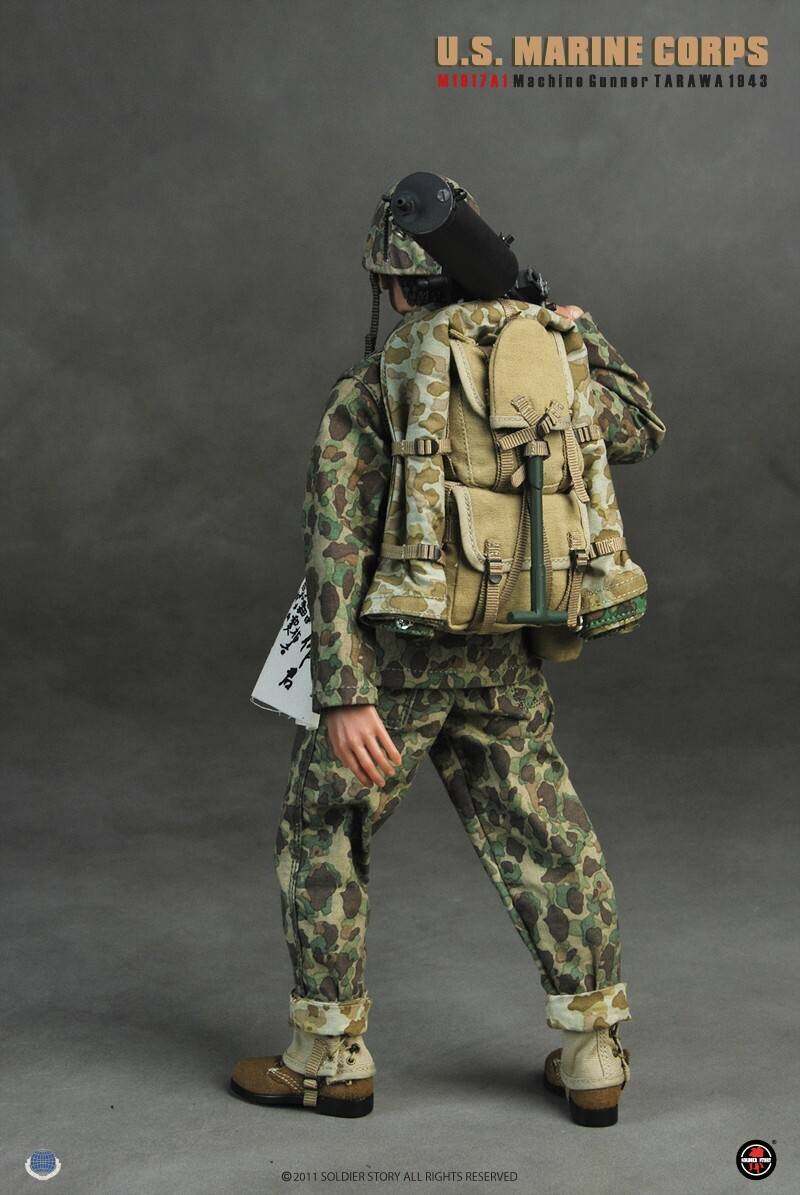 U.S. MARINE CORPS M1917A1 MACHINE GUNNER TARAWA 1943 image 5