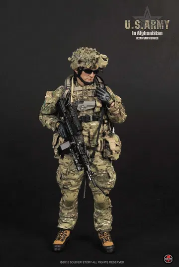 U.S. ARMY IN AFGHANISTAN M249 GUNNER