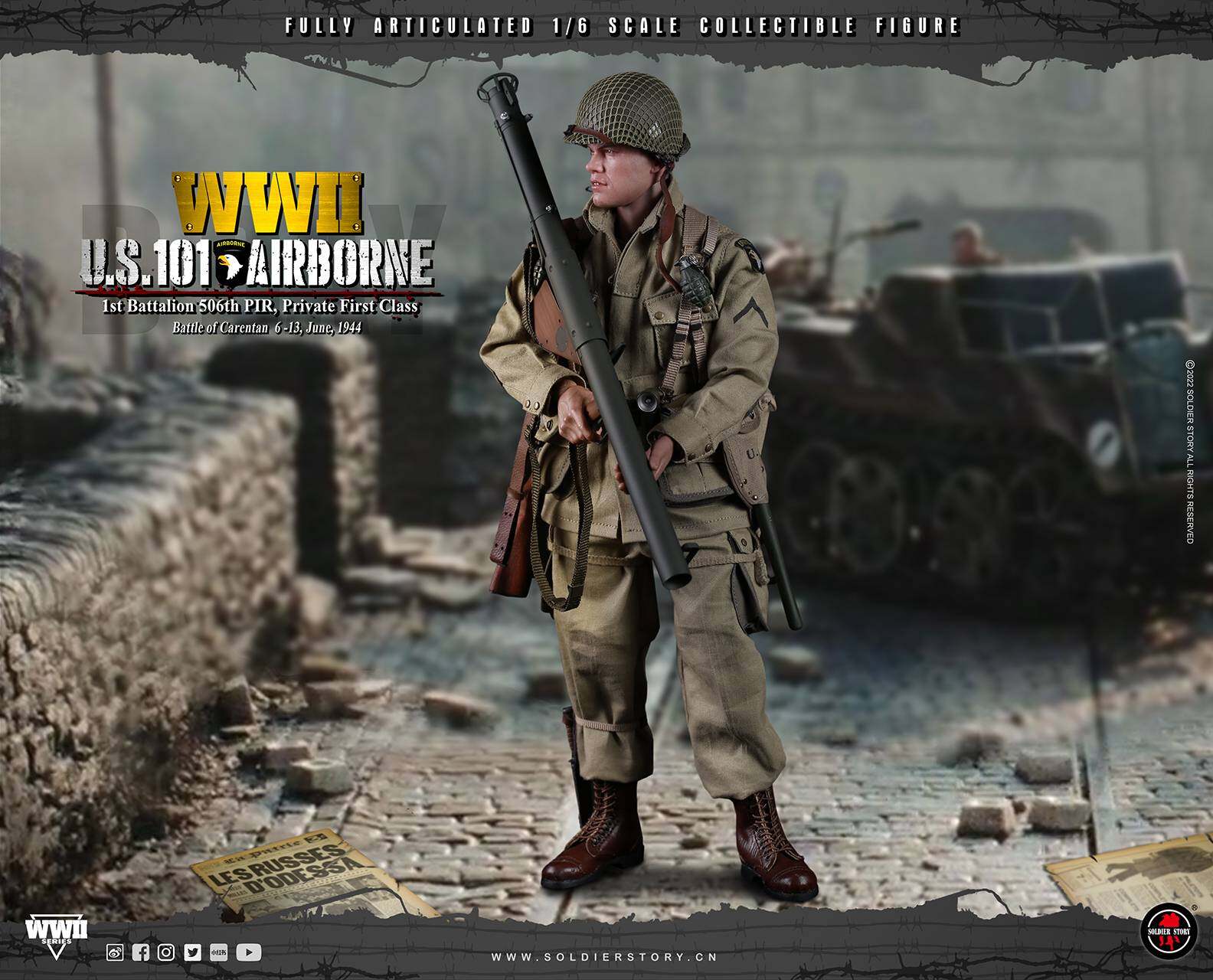 WWII U.S. 101st Airborne DIV. 1st Battalion 506th PIR, Private First Class image 10