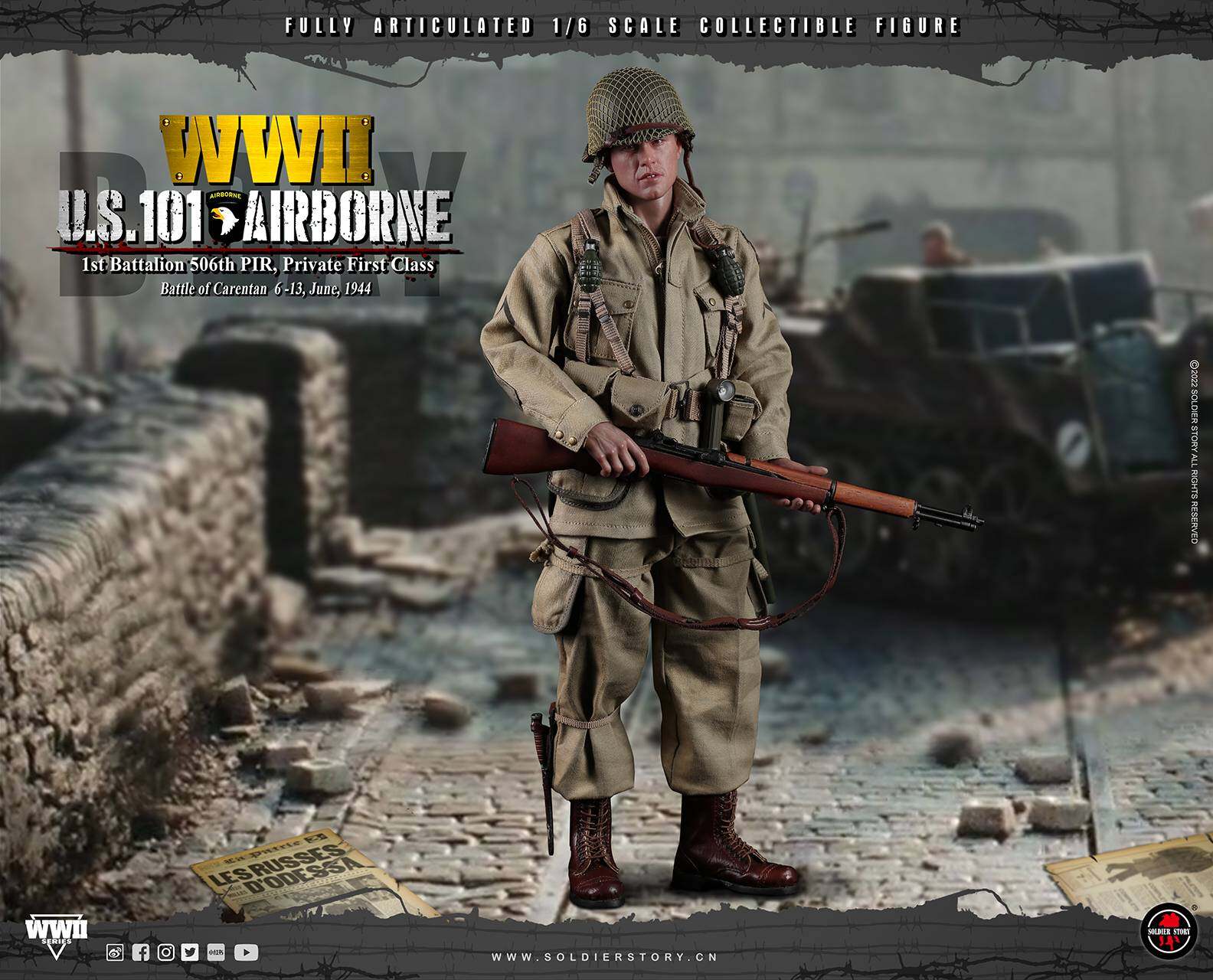WWII U.S. 101st Airborne DIV. 1st Battalion 506th PIR, Private First Class image 4