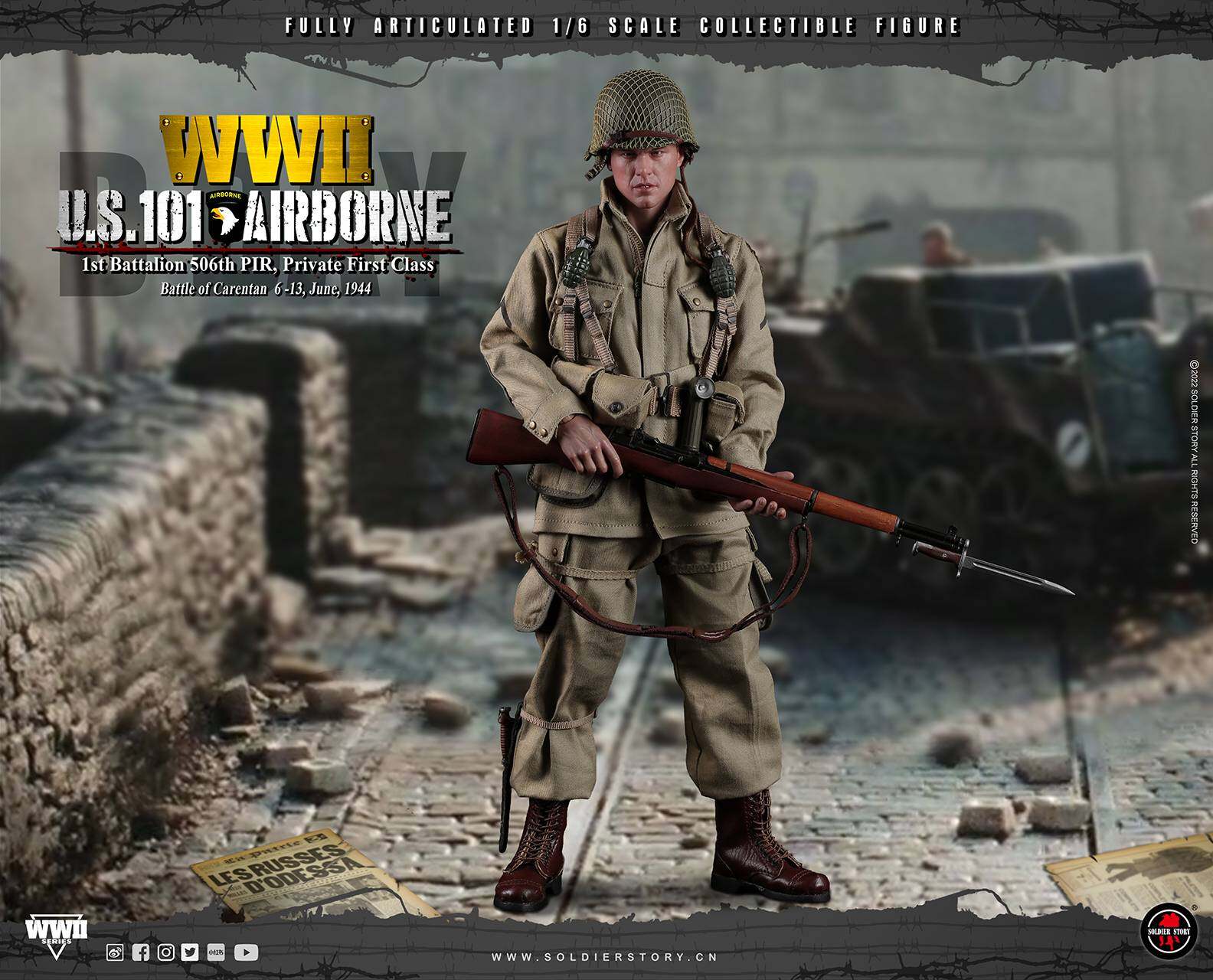 WWII U.S. 101st Airborne DIV. 1st Battalion 506th PIR, Private First Class image 5