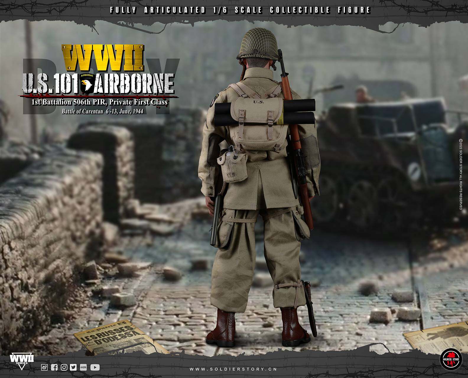 WWII U.S. 101st Airborne DIV. 1st Battalion 506th PIR, Private First Class image 6