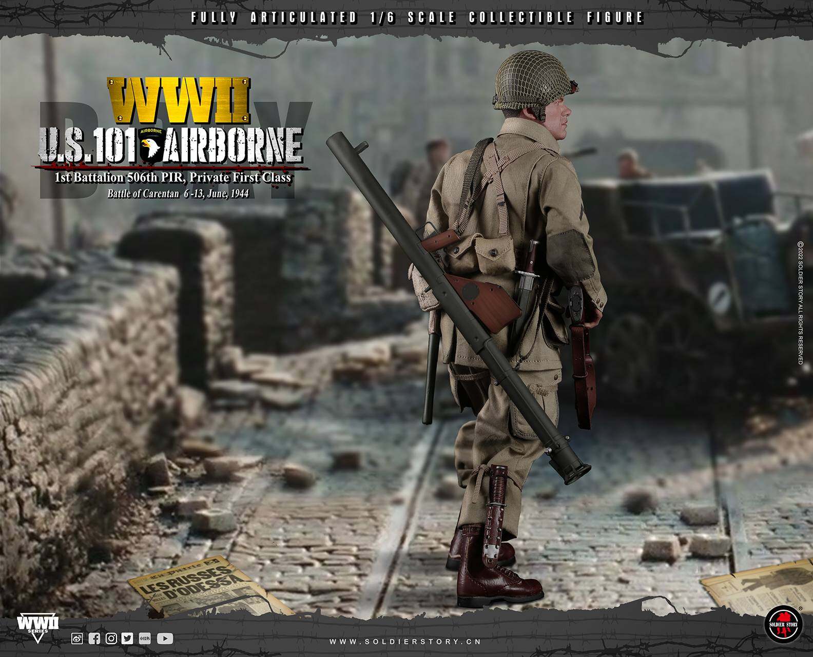 WWII U.S. 101st Airborne DIV. 1st Battalion 506th PIR, Private First Class image 7