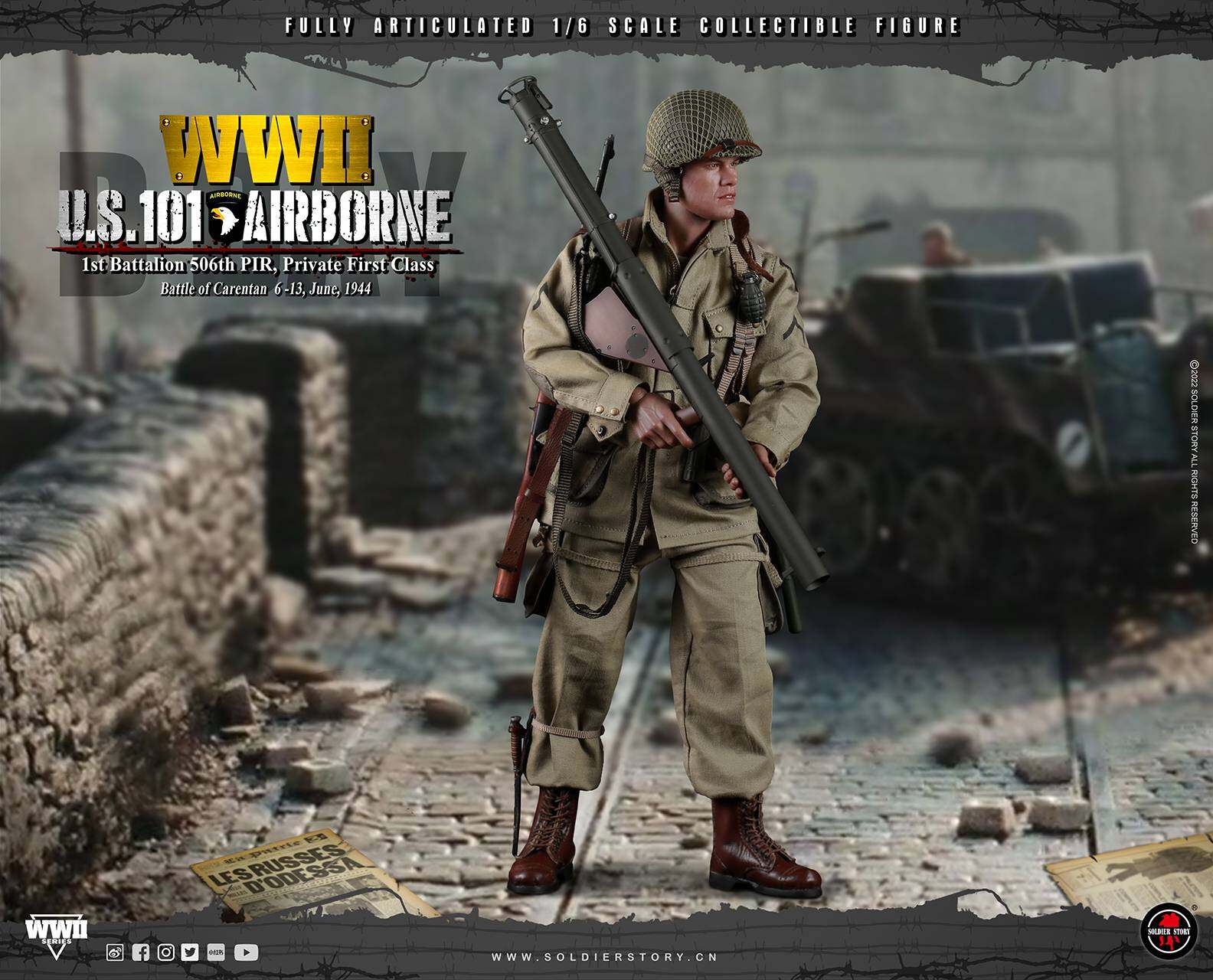 WWII U.S. 101st Airborne DIV. 1st Battalion 506th PIR, Private First Class image 9
