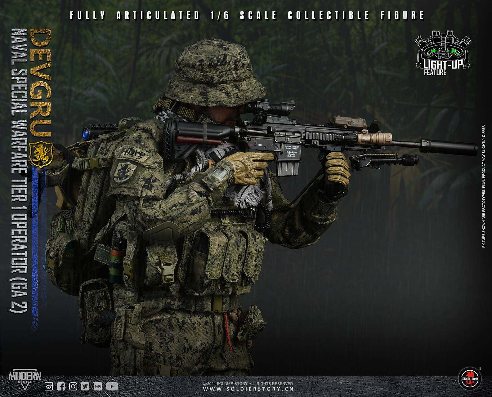 Naval Special Warfare Tier 1 Recon Sniper (GA 2) Collectible Action Figure image 3