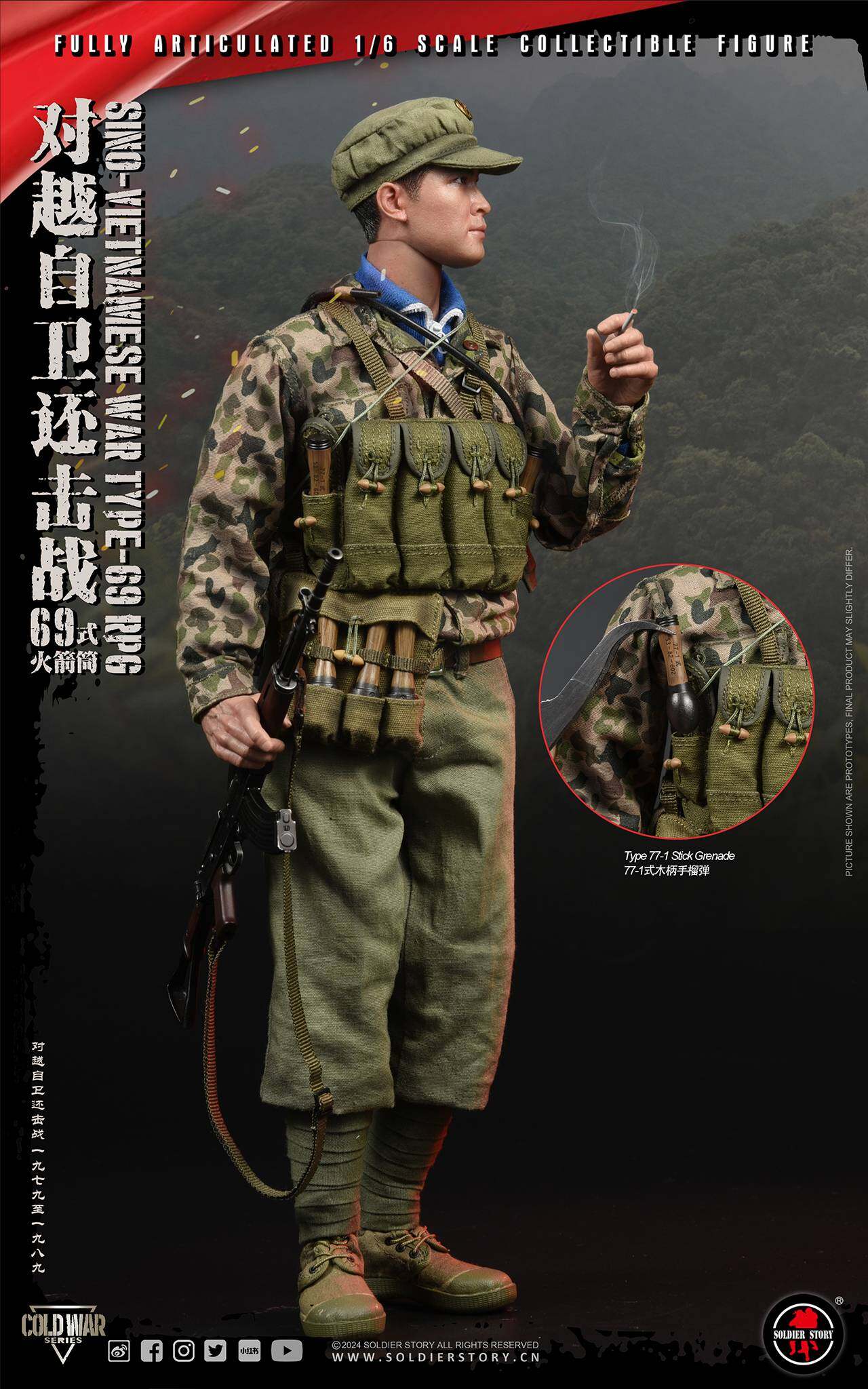 Sino-Vietnamese War Type-69 RPG 1/6 Collectible Action Figure image 10