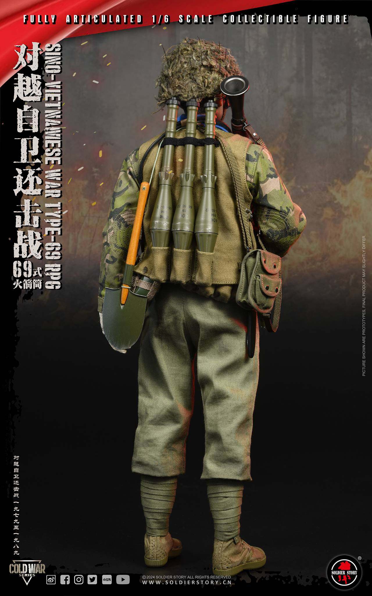 Sino-Vietnamese War Type-69 RPG 1/6 Collectible Action Figure image 8