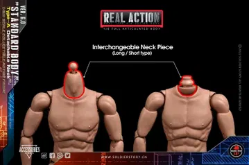 1/6th Scale "STANDARD BODY" Type-A Detachable Neck