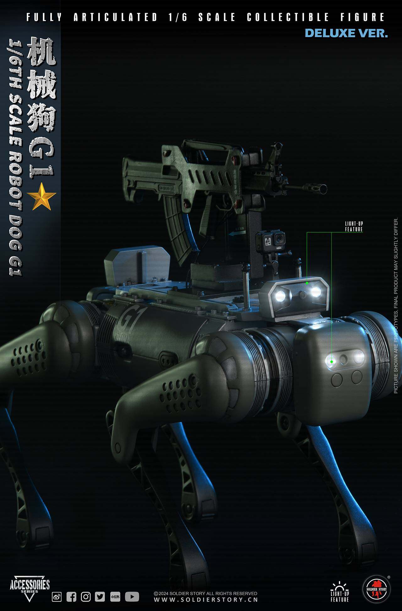 SOLDIER STORY 1/6th SCALE ROBOT DOG Collectible Action Figure (Deluxe) image 2