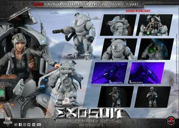 SSE002 1/18th Scale EXO-Skeleton Armor Suit XO-02 Collectible Action Figure