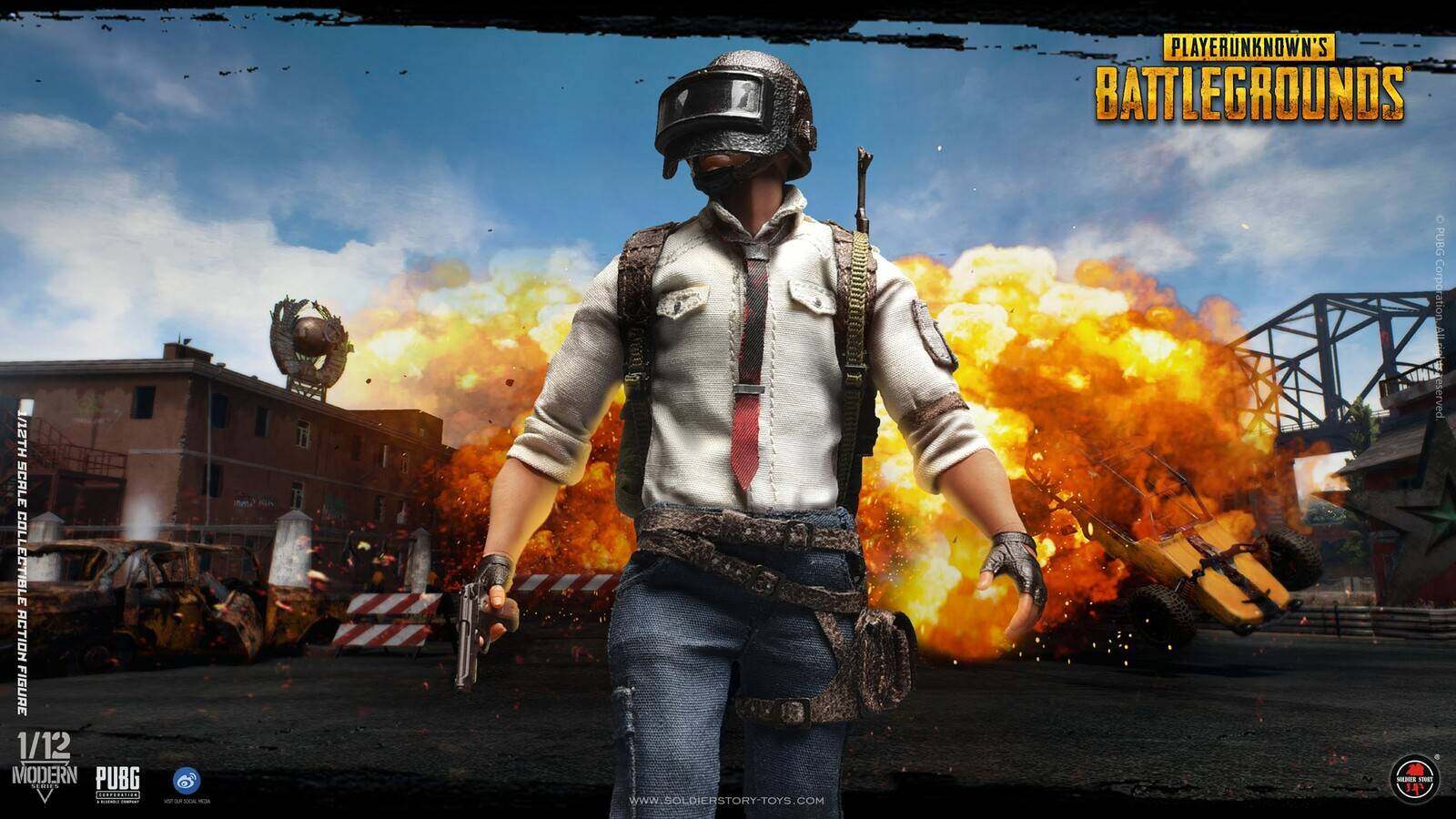 1/12th Scale PUBG Battlegrounds Collectible Action Figure image 1